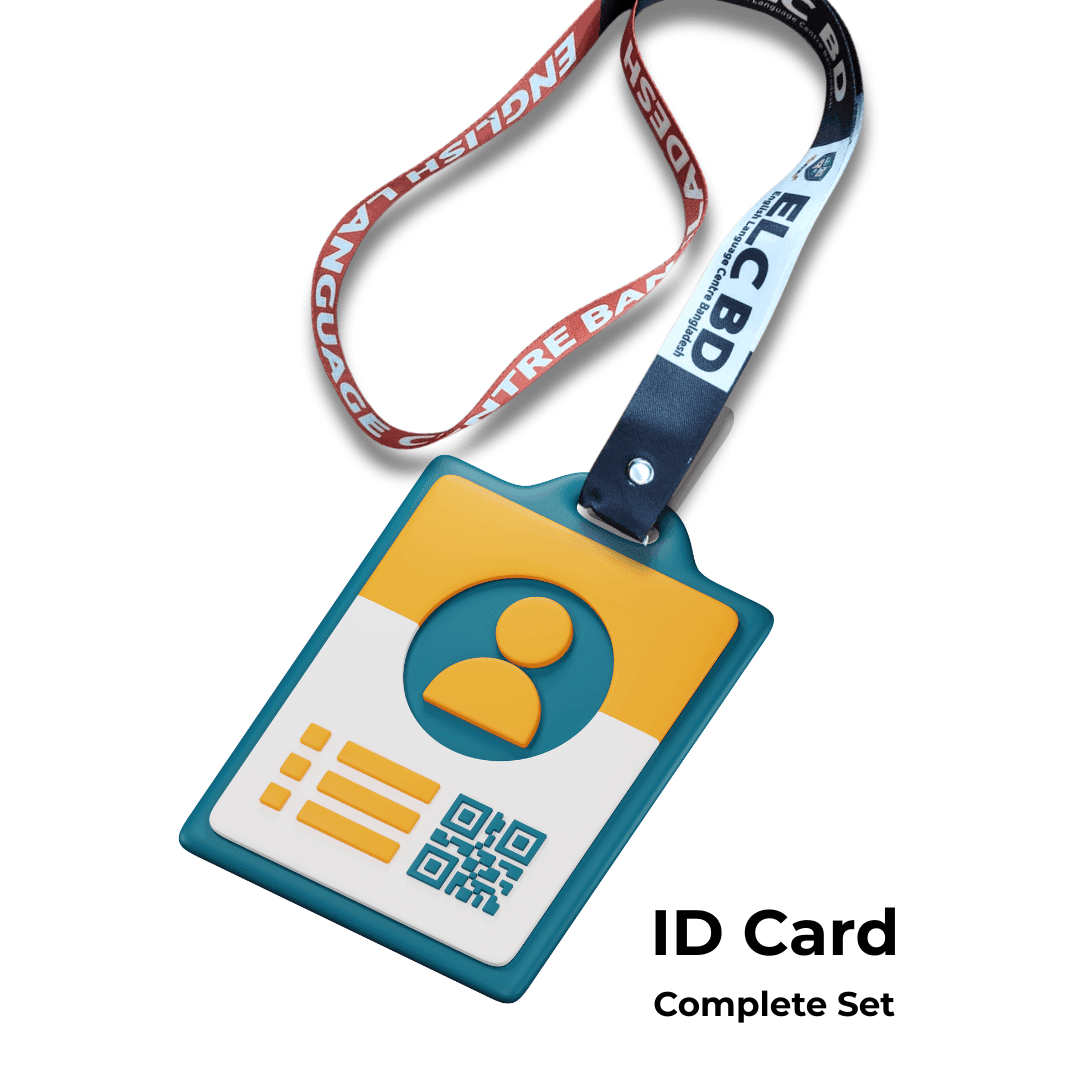 ID Card, Ribbon & ID Cover – Complete Set (ELC BD শিক্ষার্থীদের জন্য)