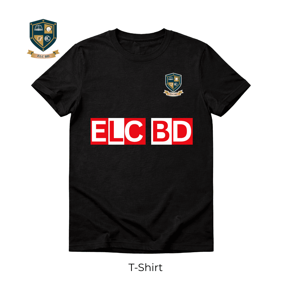 ELC BD – শিক্ষার্থীদের জন্য প্রিমিয়াম টি-শার্ট (Black-XXL)